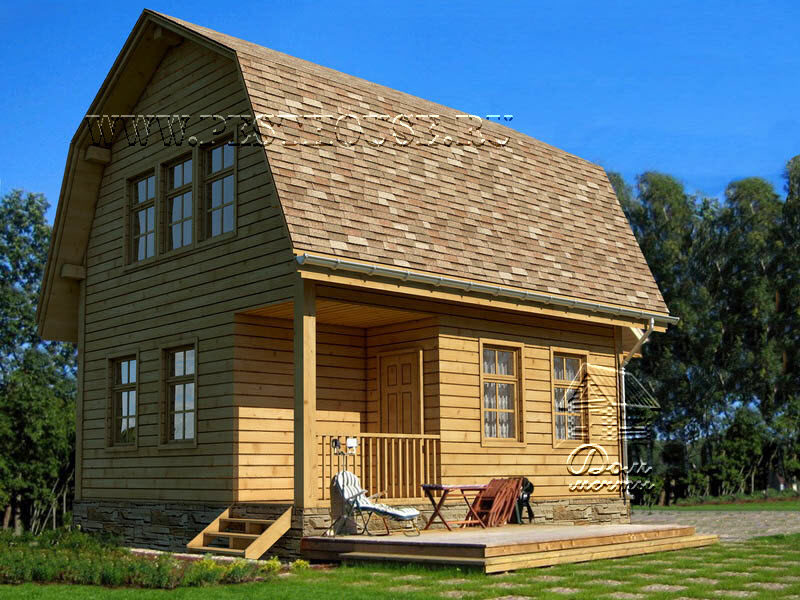 Дом из бруса Д-08