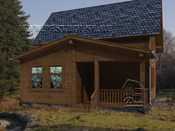 Дом из бруса Д-22