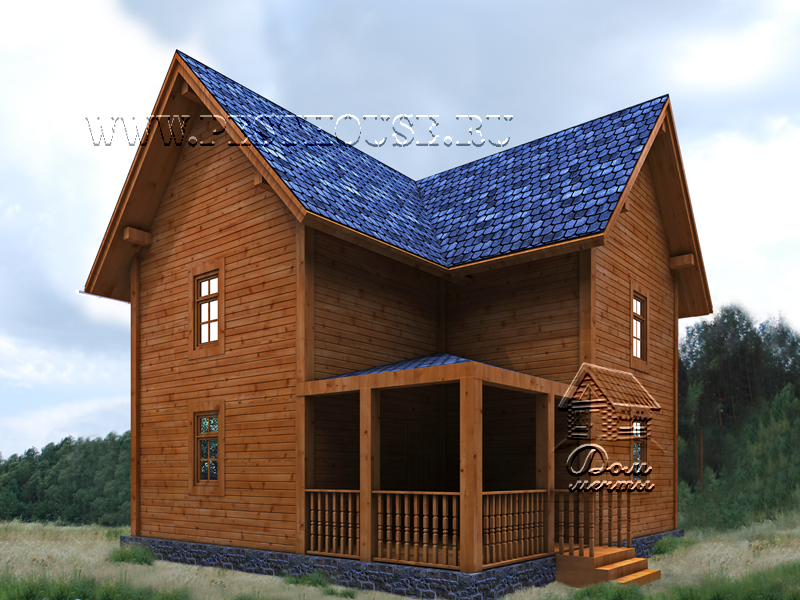 Дом из бруса Д-25