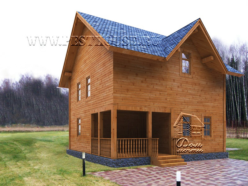Дом из бруса Д-27