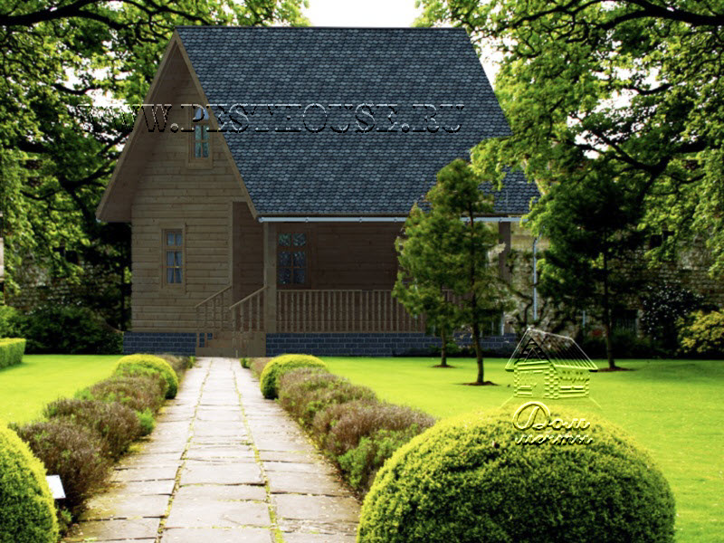 Дом из бруса Д-38