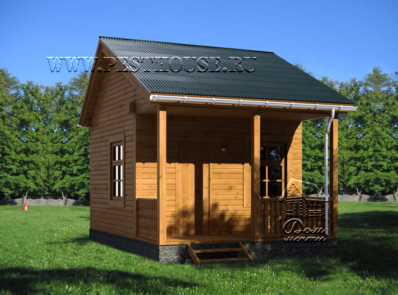 Баня из бруса Б-04