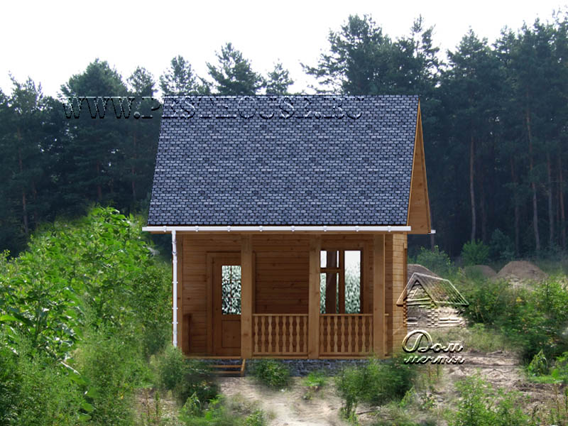 Баня из бруса Б-06