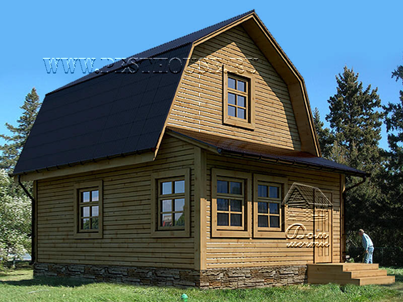 Дом из бруса Д-02