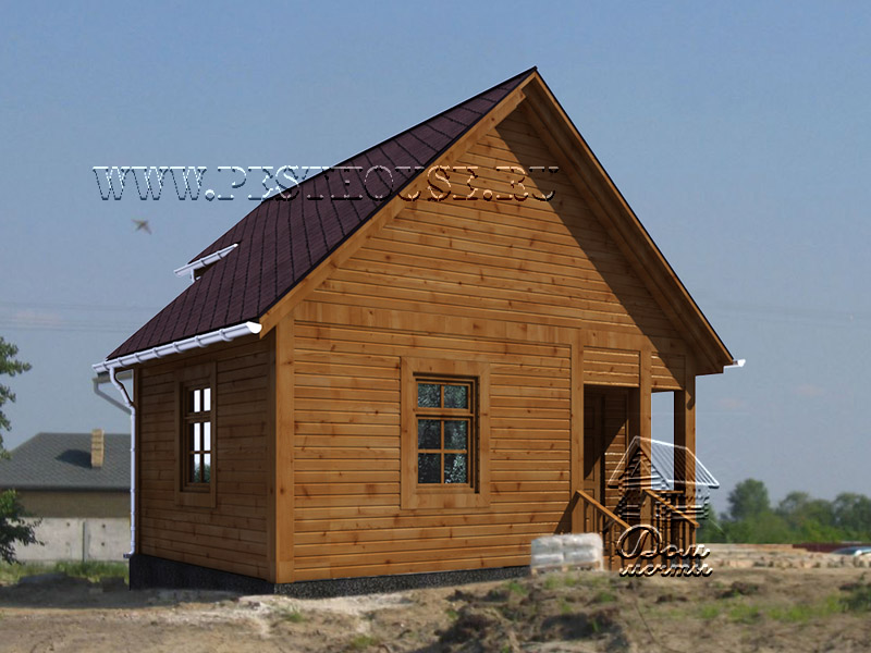 Баня из бруса Б-10