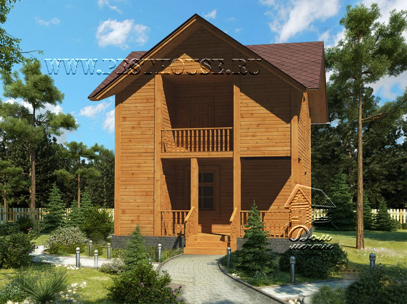 Баня из бруса Б-15