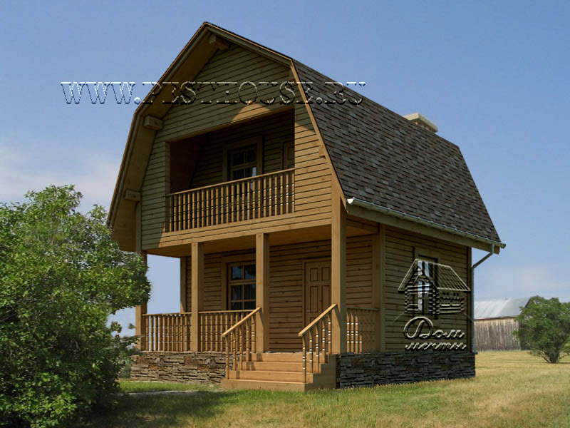 Дом из бруса Д-03