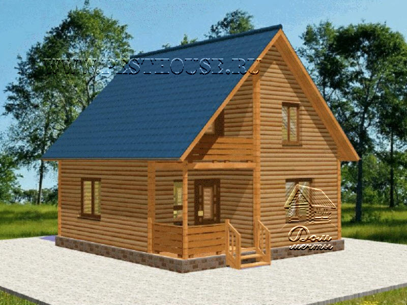 Дом из бруса Д-49