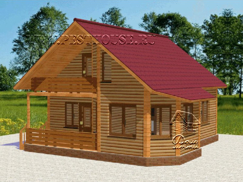 Дом из бруса Д-51