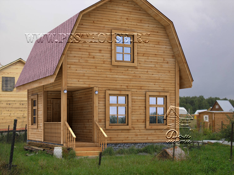Дом из бруса Д-06