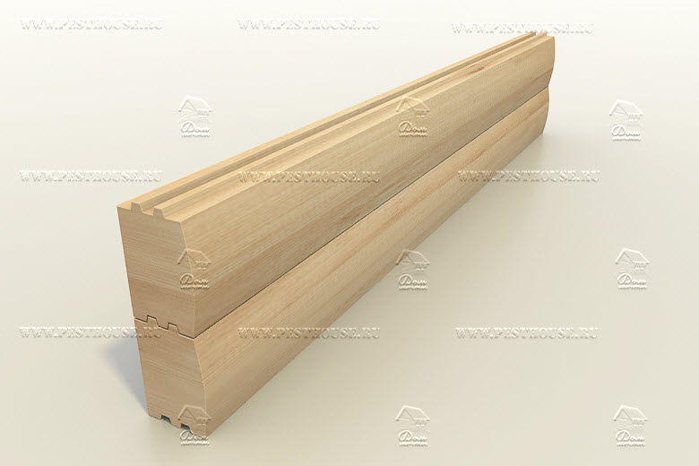 брус профилированный 100х150 двухшиповой