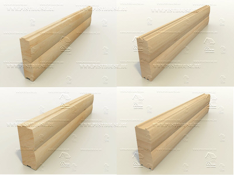 виды профилированного бруса