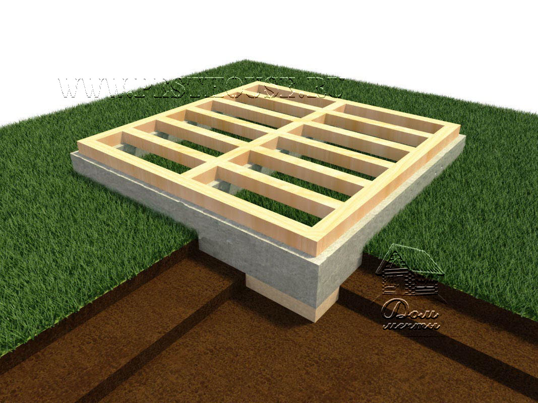 фундамент лента - монолит